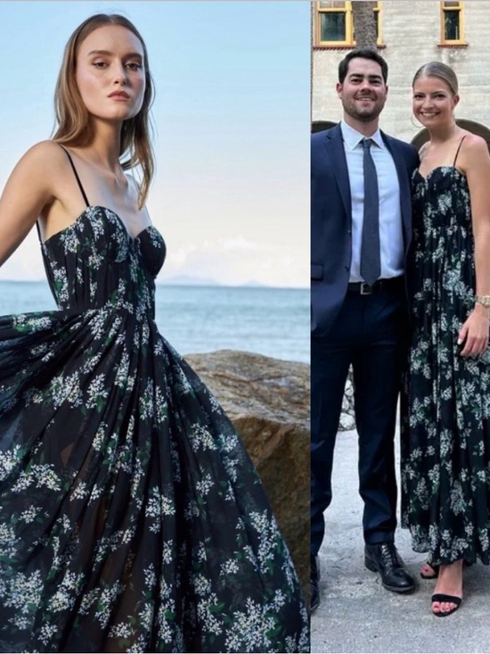 Sau Lee Dresses & Skirts - Sau Lee
Georgina size 8 long black floral spaghetti strap special occasion gown.